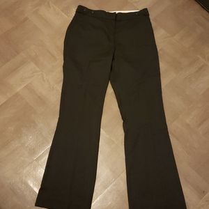 Black pinstripe pants